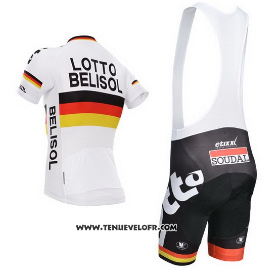 2014 Maillot Ciclismo Lotto Belisol Campion Allemagne Manches Courtes et Cuissard